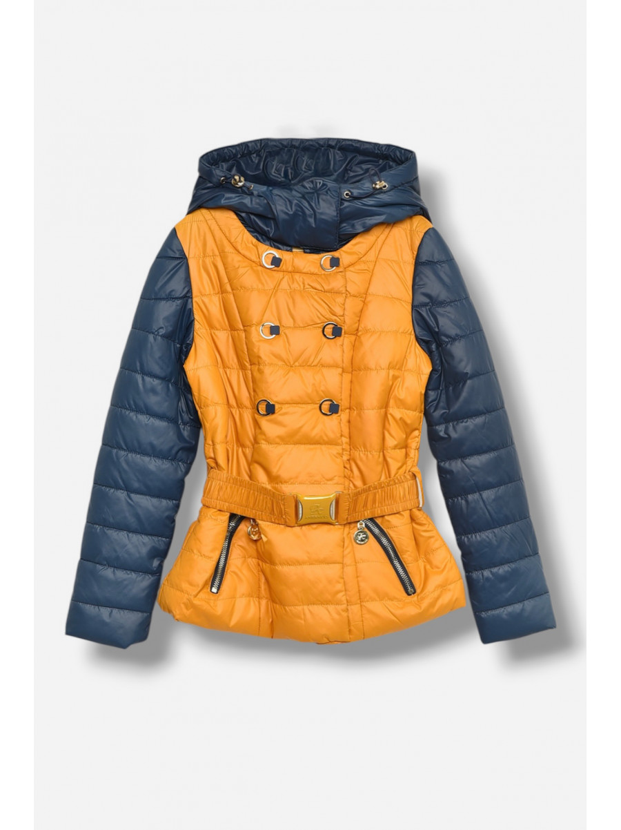 Куртка дитяча для дівчинки демісезонна гірчичного кольору 1643 208071C
