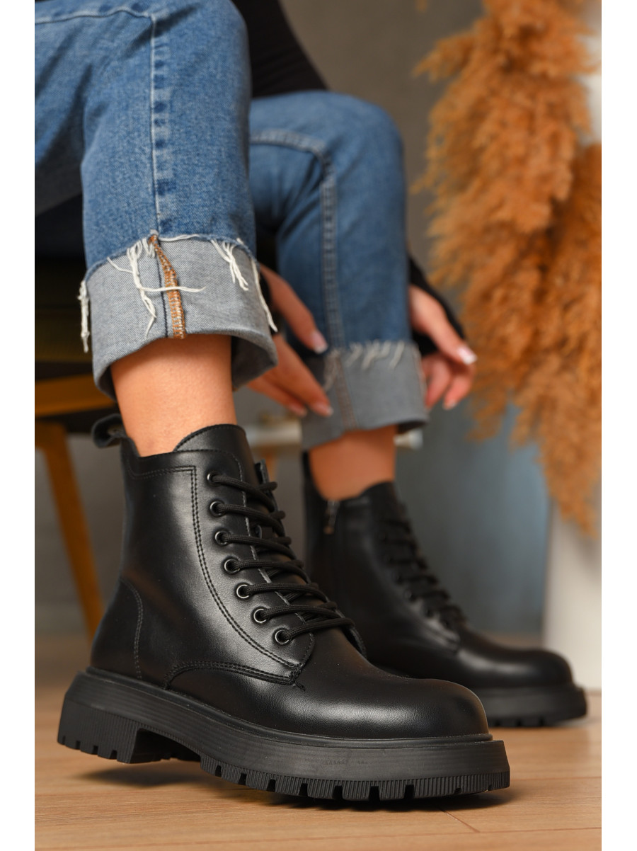 Ботинки женские зимние черного цвета С103-1 208073C