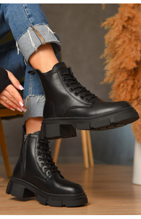 Ботинки женские зимние черного цвета F70 208074C