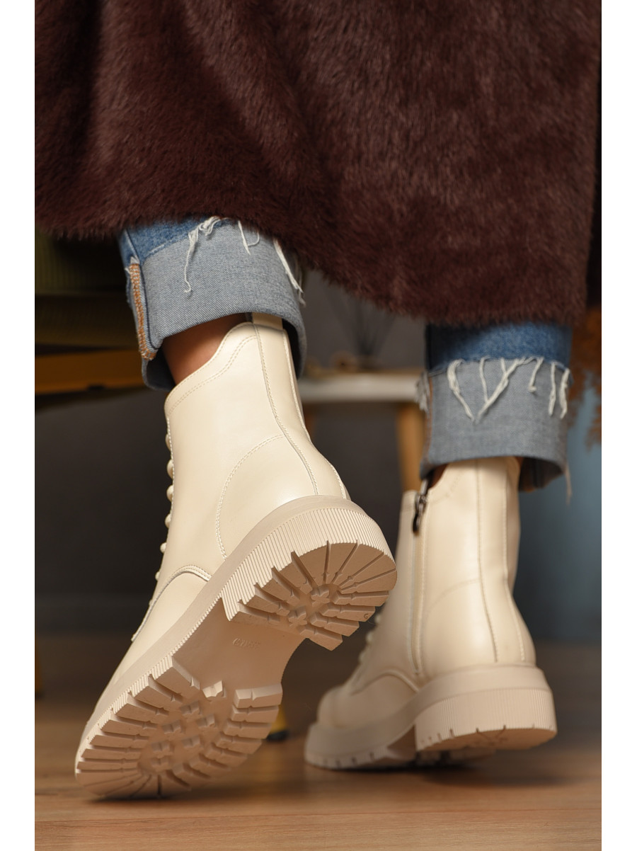 Ботинки женские зимние светло-бежевого цвета С103-2 208075C