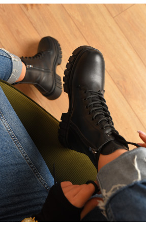 Ботинки женские зимние черного цвета F88-1 208077C