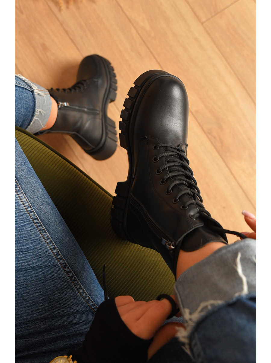 Ботинки женские зимние черного цвета F88-1 208077C