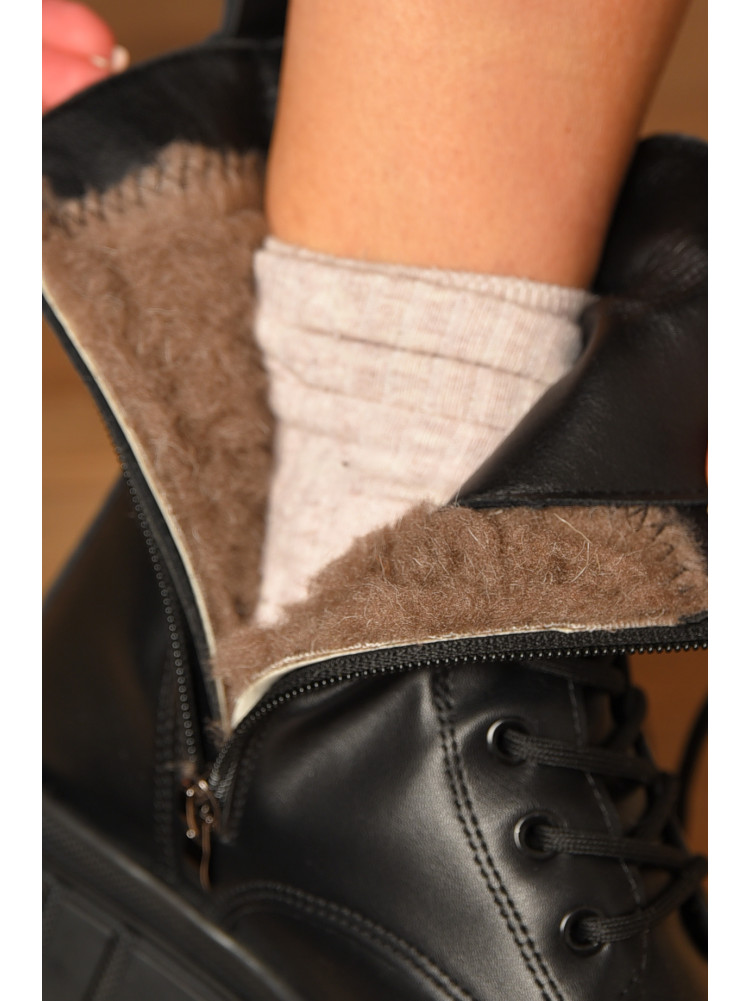 Ботинки женские зимние черного цвета F88-1 208077C