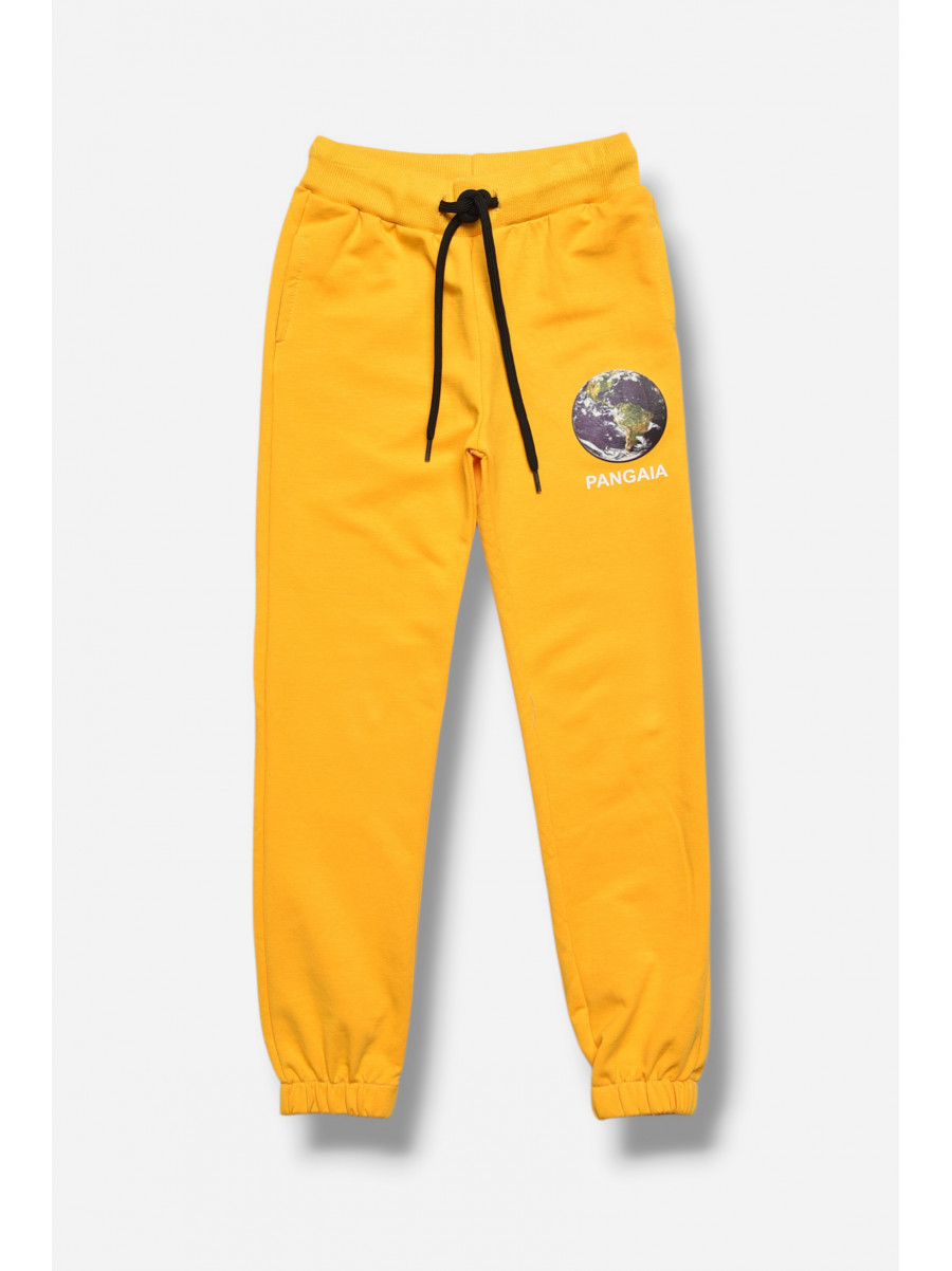 Спортивні штани для дівчинки жовтого кольору 208078C
