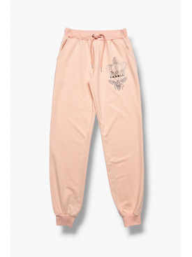 Спортивні штани для дівчинки рожевого кольору 208080C Спортивні штани для дівчинки рожевого кольору 208080C