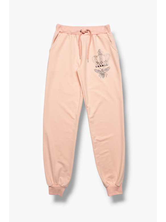 Спортивні штани для дівчинки рожевого кольору 208080C