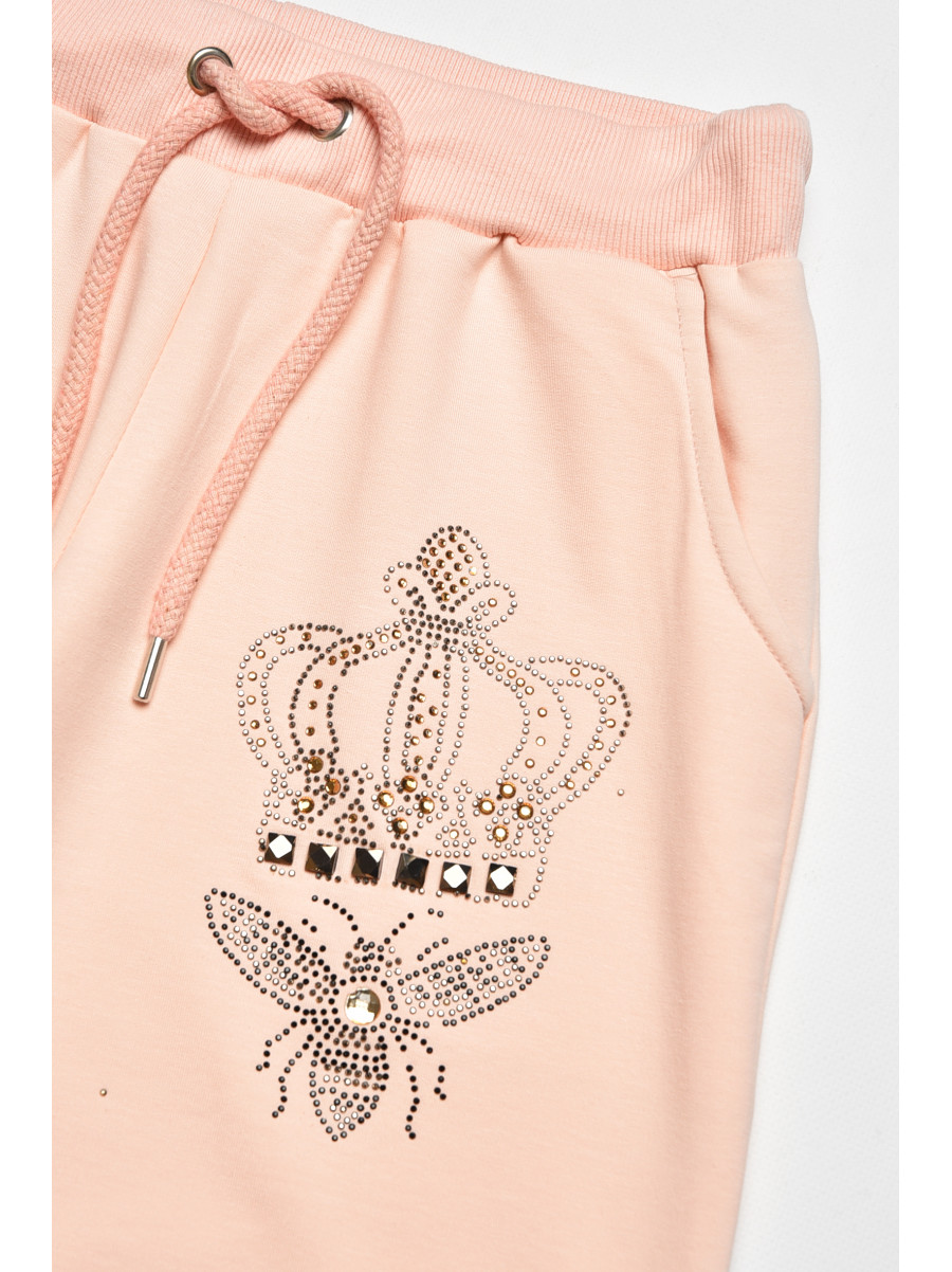 Спортивні штани для дівчинки рожевого кольору 208080C