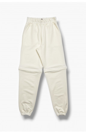 Спортивні штани для дівчинки білого кольору 208081C
