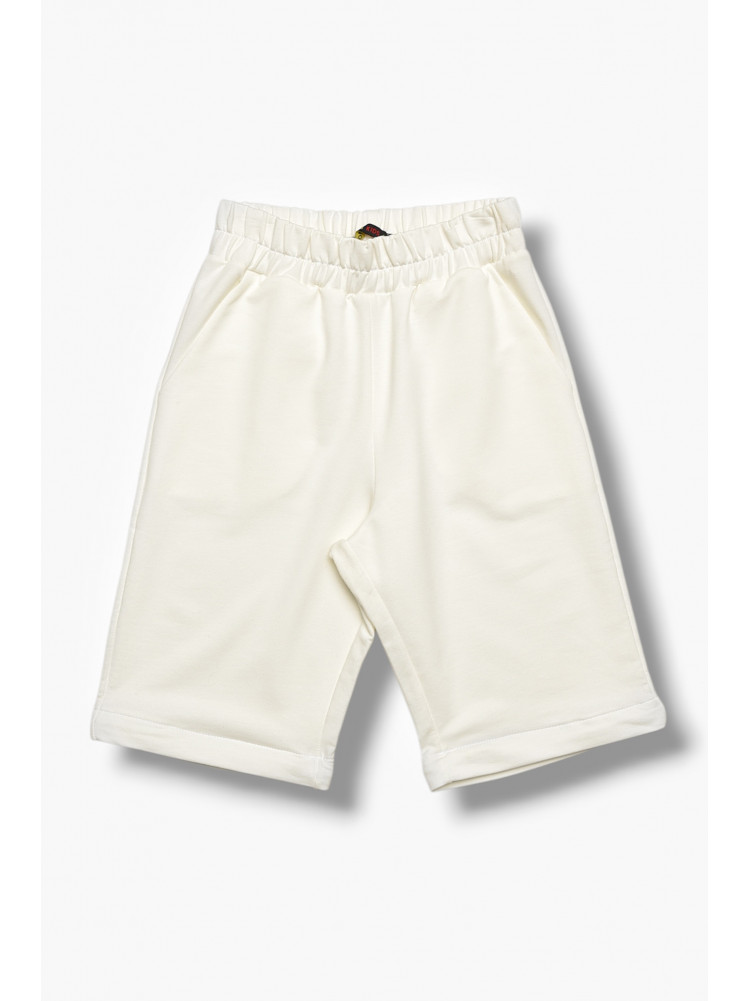 Спортивні штани для дівчинки білого кольору 208081C