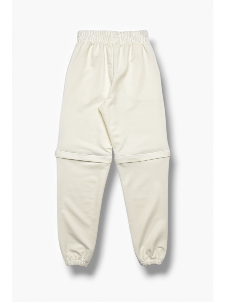 Спортивні штани для дівчинки білого кольору 208081C