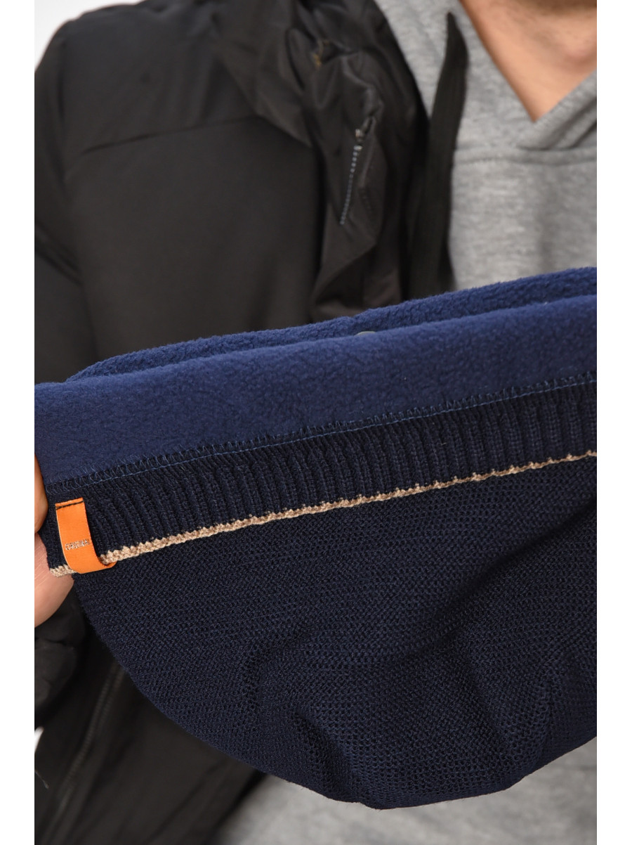 Шапка мужская на флисе бежевого цвета 3051 208085C