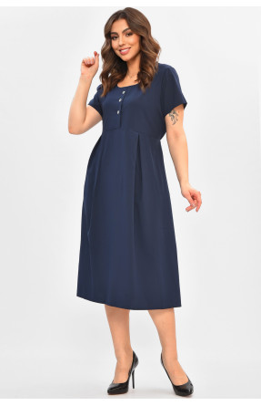 Сукня жіноча однотонна темно-синього кольору 8263 208086C