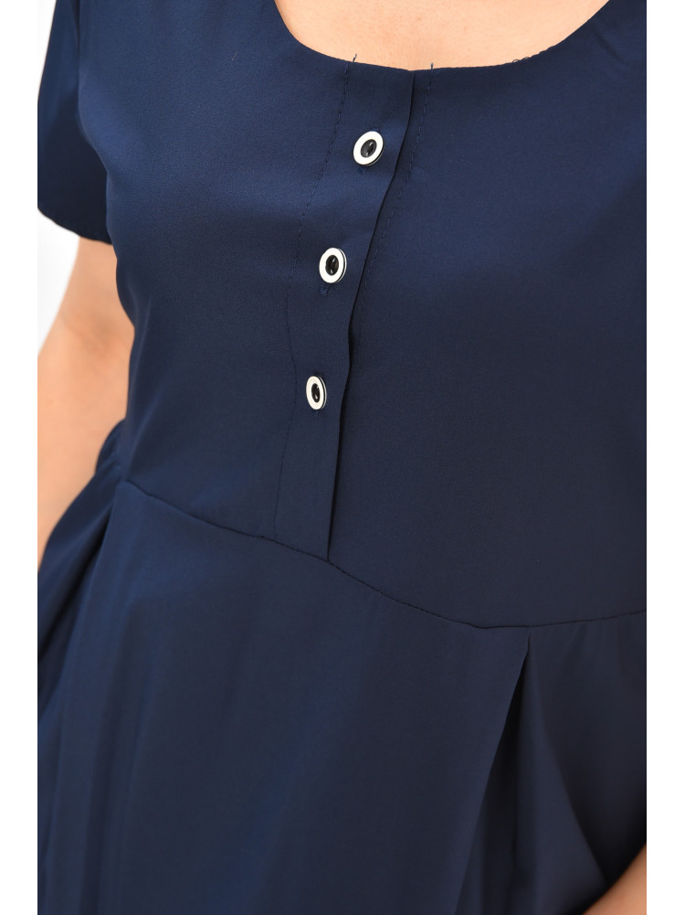 Сукня жіноча однотонна темно-синього кольору 8263 208086C