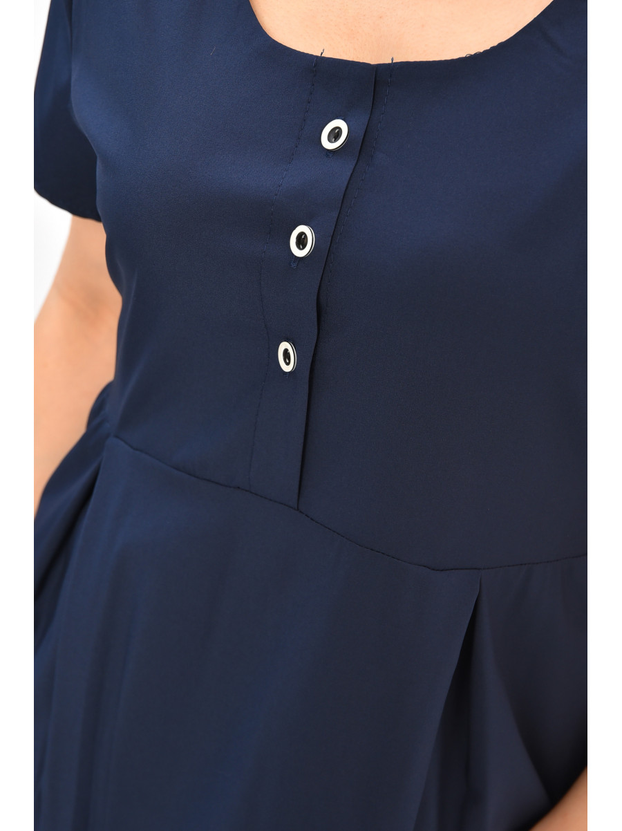 Сукня жіноча однотонна темно-синього кольору 8263 208086C