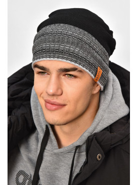 Шапка чоловіча на флісі світло-сірого кольору 3051 208088C