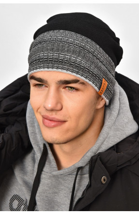 Шапка чоловіча на флісі світло-сірого кольору 3051 208088C