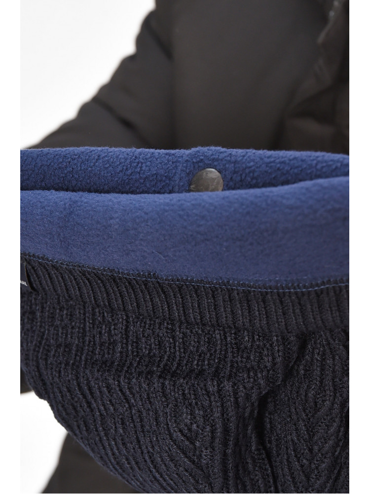 Шапка чоловіча на флісі темно-синього кольору 3020 208091C