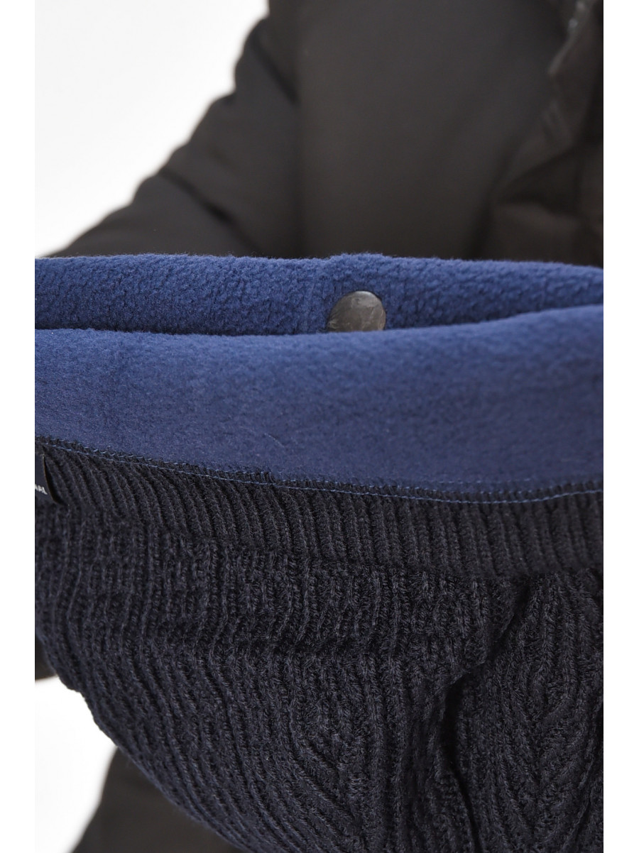 Шапка чоловіча на флісі темно-синього кольору 3020 208091C