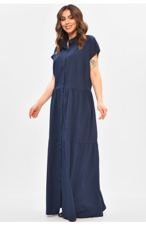 Сукня жіноча однотонна темно-синього кольору 8313 208093C