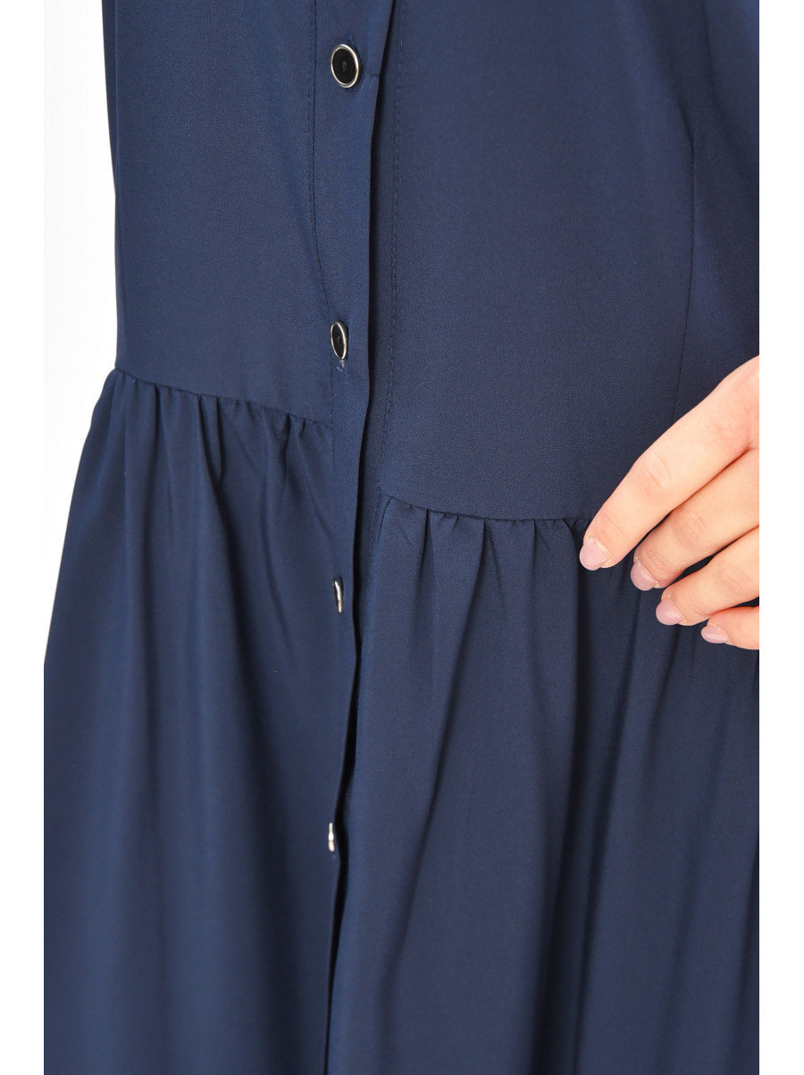 Сукня жіноча однотонна темно-синього кольору 8313 208093C