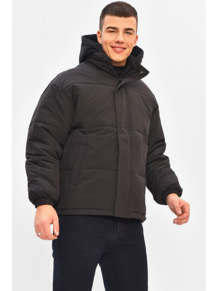 Куртка мужская демисезонная черного цвета 2022-17 208113C