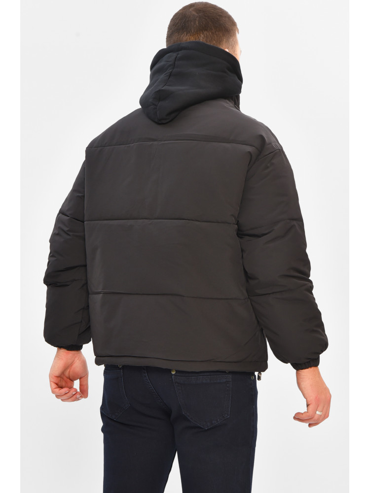 Куртка мужская демисезонная черного цвета 2022-17 208113C