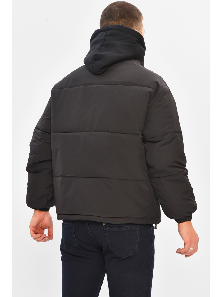Куртка мужская демисезонная черного цвета 2022-17 208113C