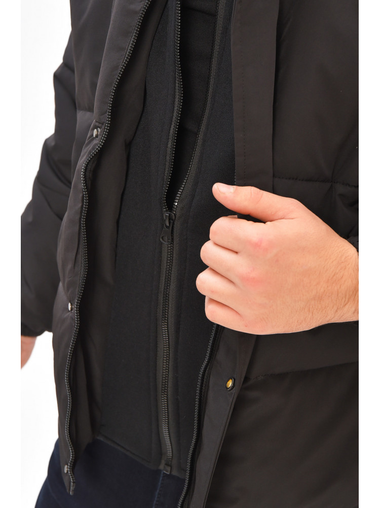 Куртка мужская демисезонная черного цвета 2022-17 208113C