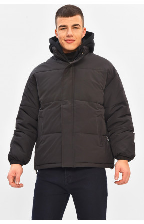 Куртка чоловіча демісезонна чорного кольору Уцінка 2022-17 208114C Куртка чоловіча демісезонна чорного кольору Уцінка 2022-17 208114C