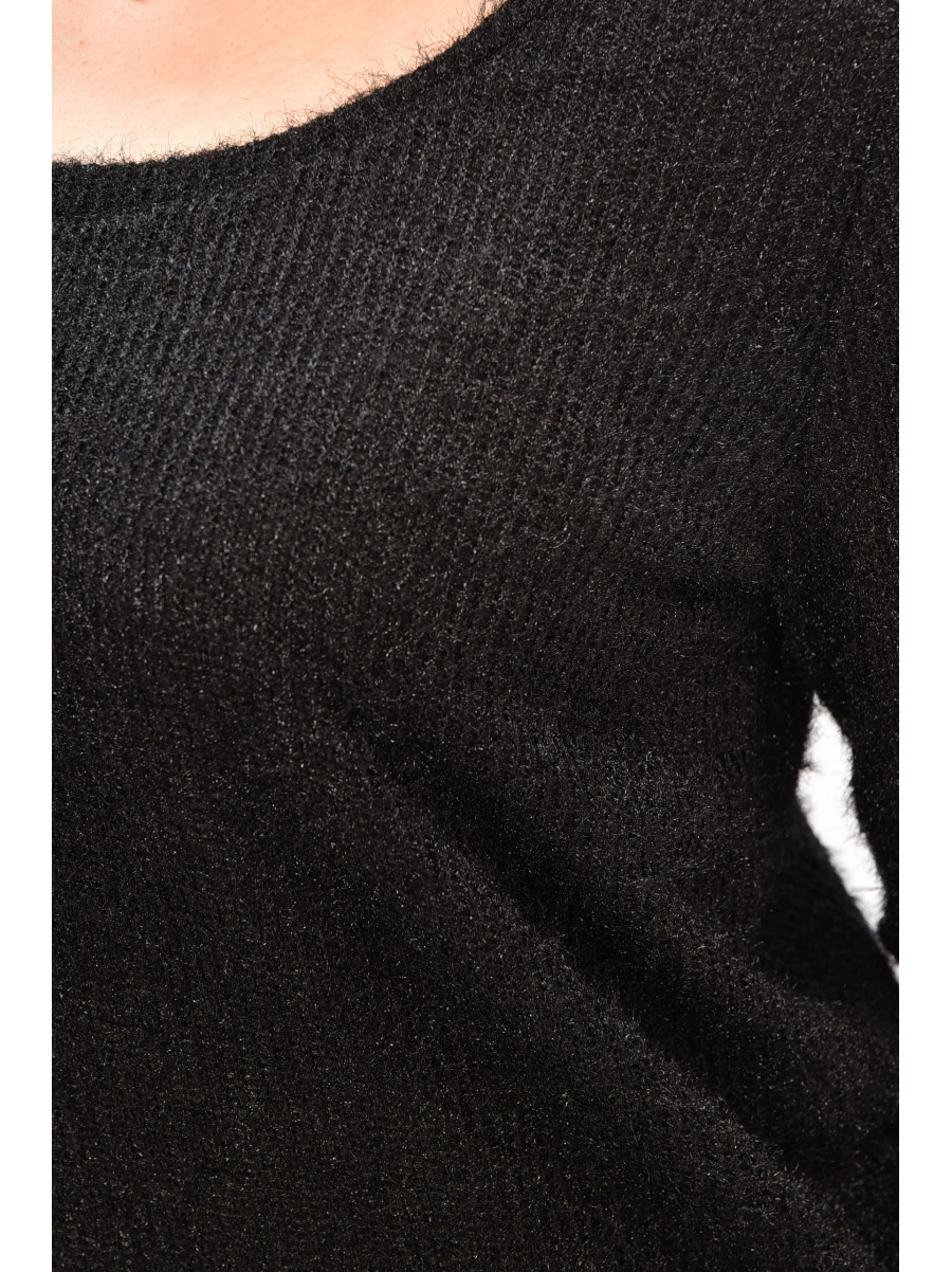 Кофта жіноча однотонна чорного кольору 208129C