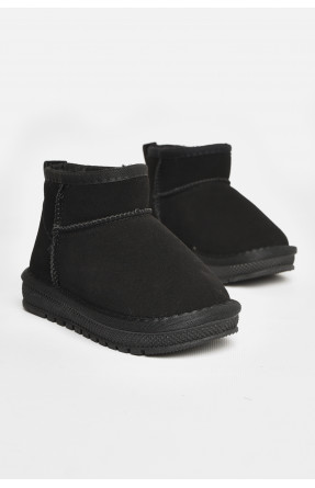 Уггі дитячі штучна замша чорного кольору В-315 208130C Уггі дитячі штучна замша чорного кольору В-315 208130C