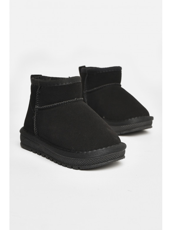 Уггі дитячі штучна замша чорного кольору В-315 208130C