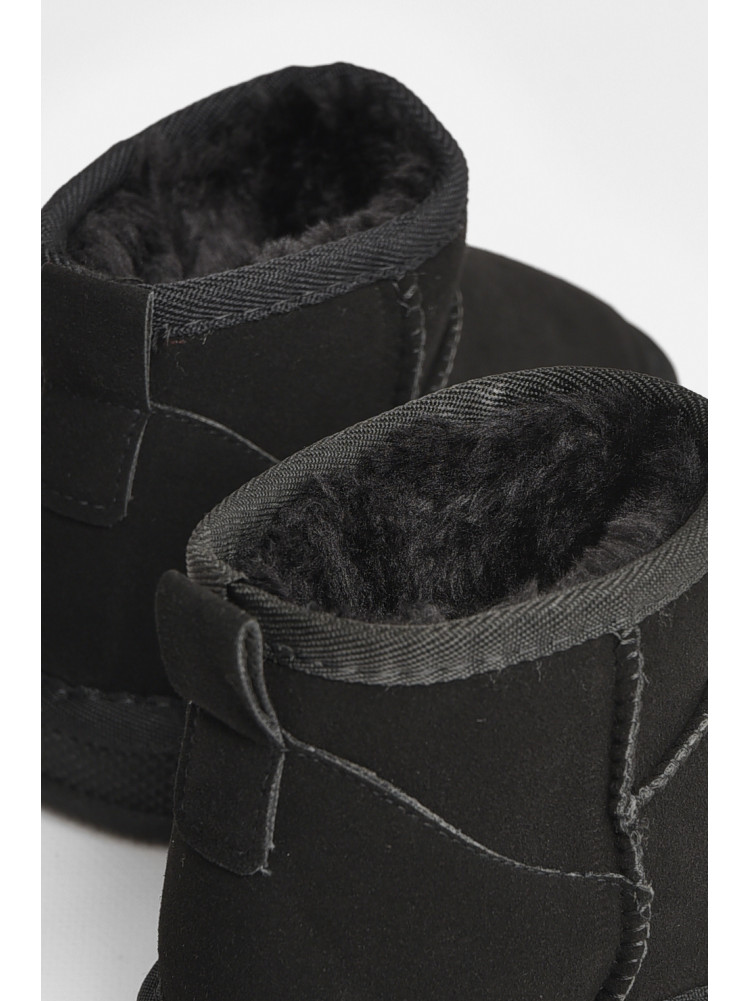 Уггі дитячі штучна замша чорного кольору В-315 208130C