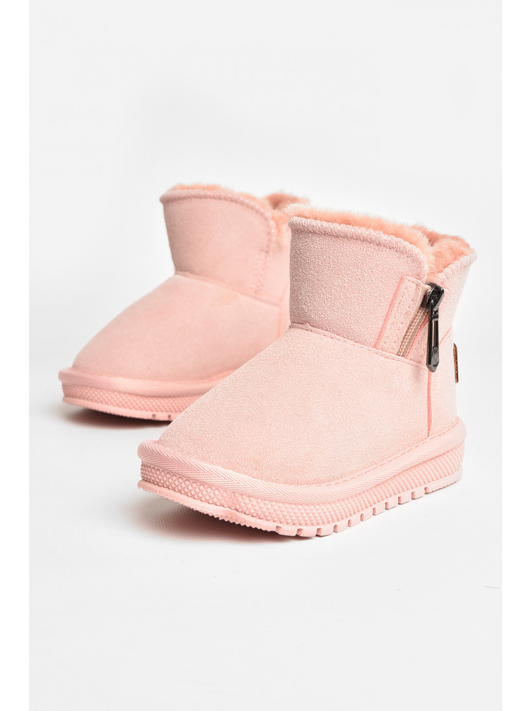 Уггі дитячі штучна замша рожевого кольору В-312 208134C