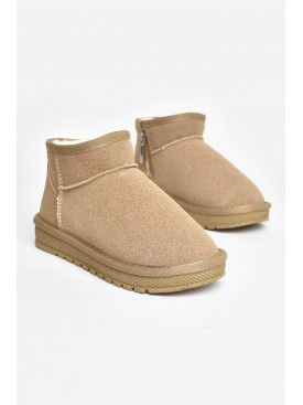 Угги детские искуственная замша бежевого цвета А-311 208138C Угги детские искуственная замша бежевого цвета А-311 208138C
