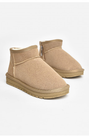 Уггі дитячі штучна замша бежевого кольору А-311 208138C Уггі дитячі штучна замша бежевого кольору А-311 208138C