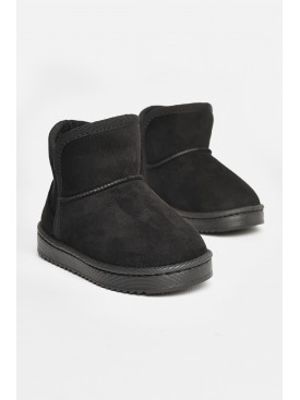 Уггі дитячі для дівчинки штучна замша чорного кольору А-301 208139C