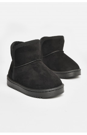 Уггі дитячі для дівчинки штучна замша чорного кольору А-301 208139C Уггі дитячі для дівчинки штучна замша чорного кольору А-301 208139C