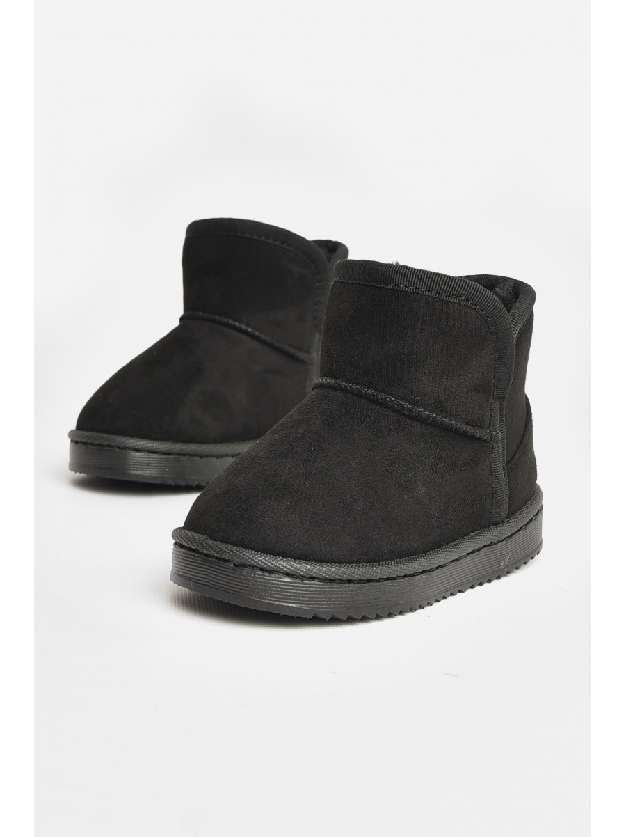 Уггі дитячі для дівчинки штучна замша чорного кольору А-301 208139C