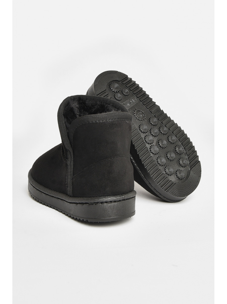 Уггі дитячі для дівчинки штучна замша чорного кольору А-301 208139C