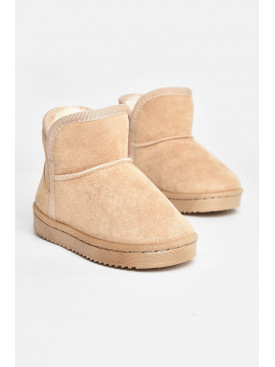 Угги детские для девочки искуственная замша бежевого цвета А-301 208140C Угги детские для девочки искуственная замша бежевого цвета А-301 208140C