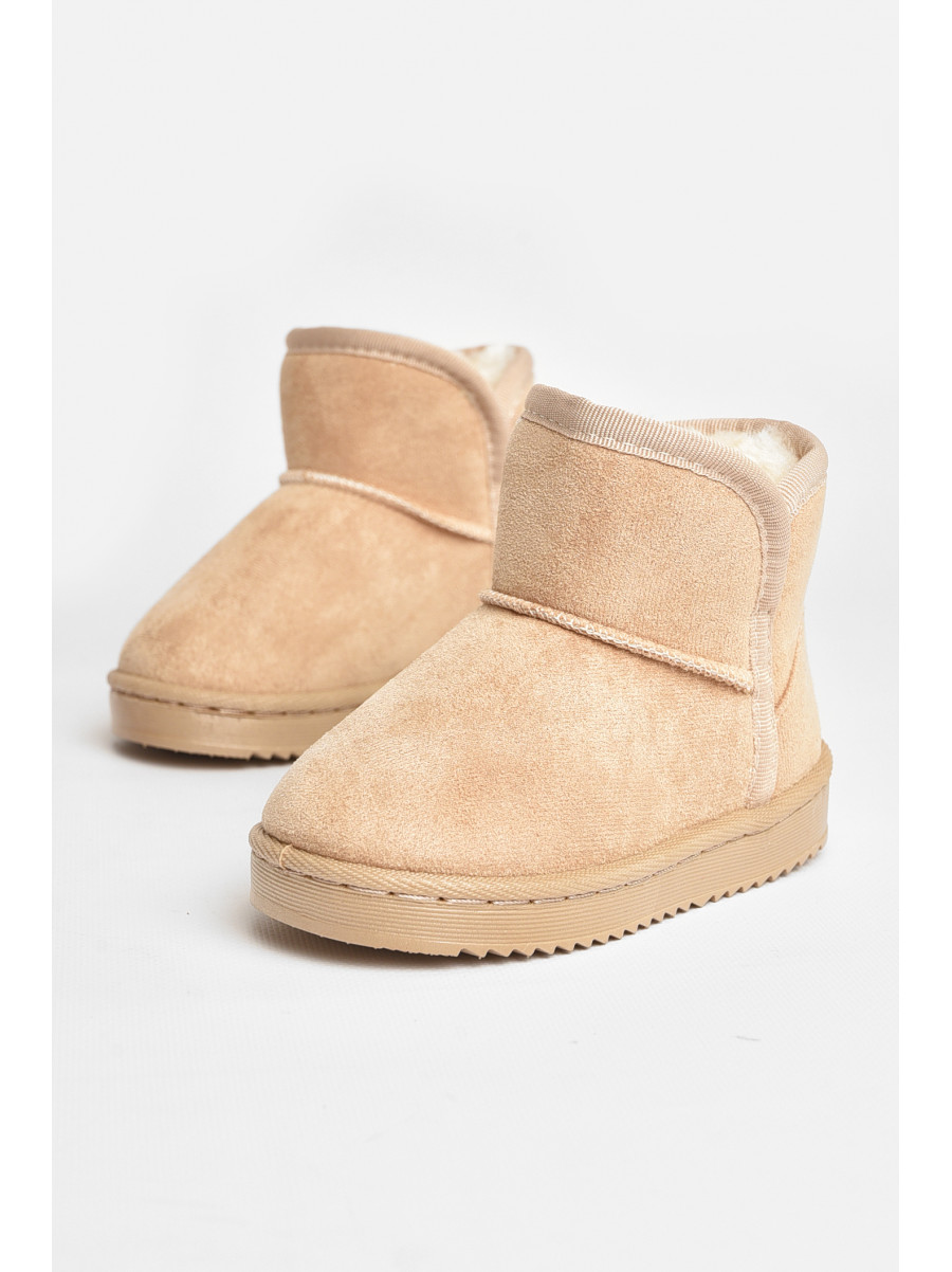 Уггі дитячі для дівчинки штучна замша бежевого кольору А-301 208140C