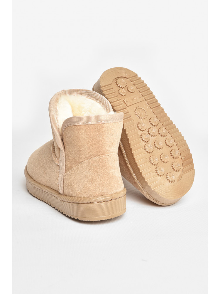 Уггі дитячі для дівчинки штучна замша бежевого кольору А-301 208140C