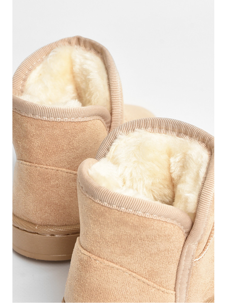 Уггі дитячі для дівчинки штучна замша бежевого кольору А-301 208140C