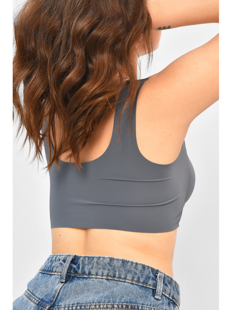 Топ жіночий сірого кольору  чашка В 006 208151C