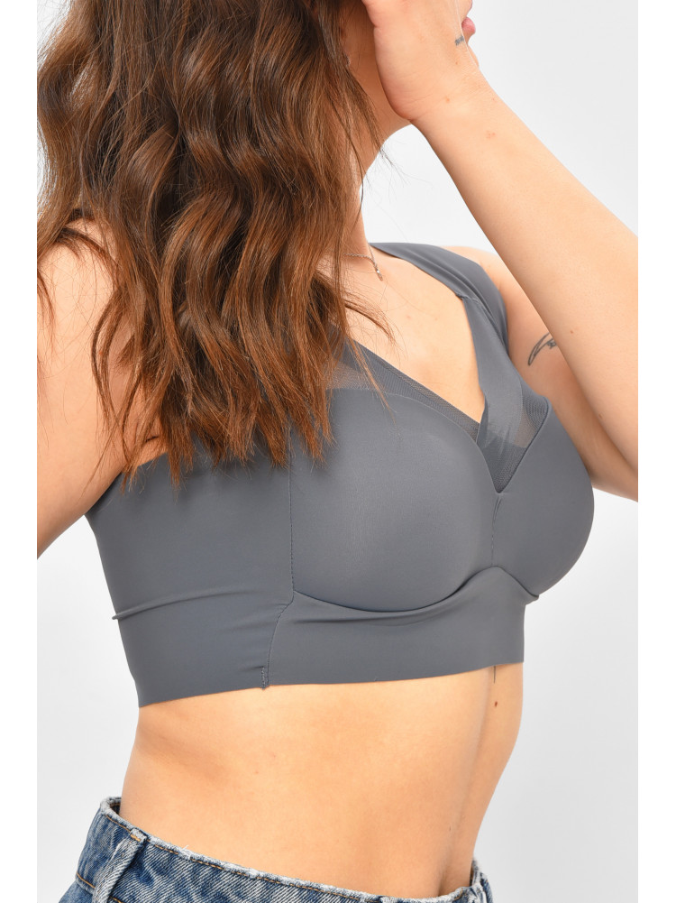 Топ жіночий сірого кольору  чашка С 006 208152C