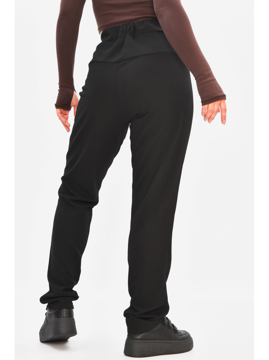 Штани жіночі однотонні чорного кольору 8042 208154C
