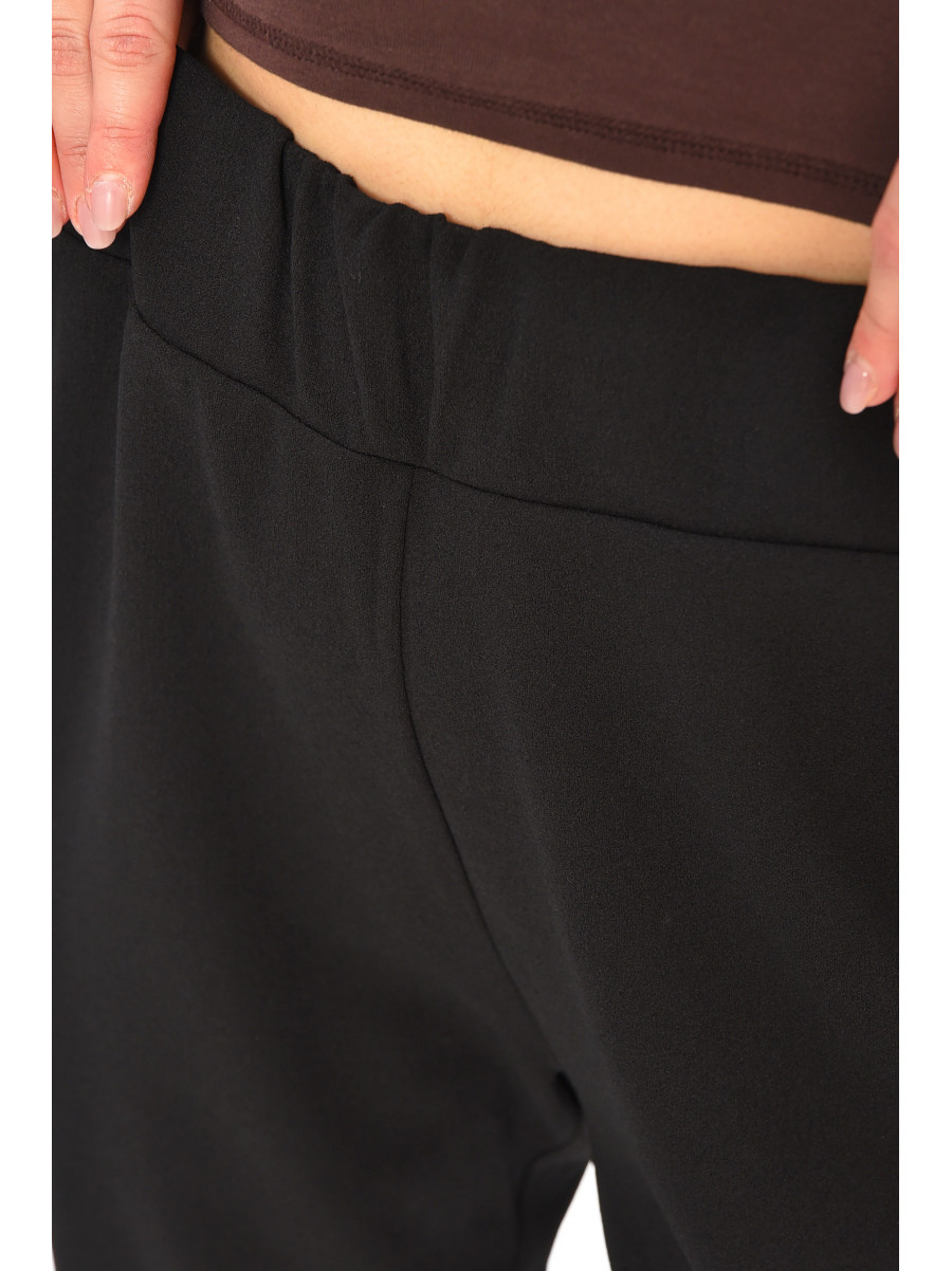 Штани жіночі однотонні чорного кольору 8042 208154C