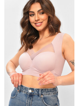 Топ женский розового цвета чашка С 006 208155C