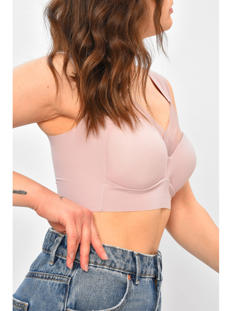 Топ жіночий рожевого кольору  чашка С 006 208155C